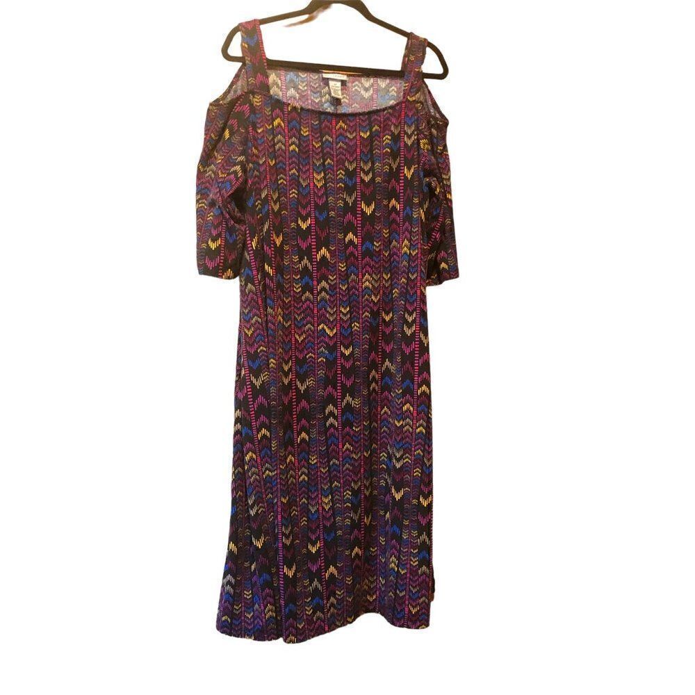 Catherines Open Shouldered Dress Woman Plus Size 2x